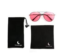 SomniLight Gafas de sensibilidad a la luz FL-41 para sensibilidad a la luz fluorescente, luz azul y migrañas (estilo aviador)