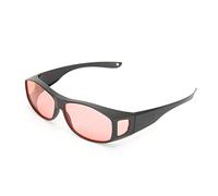 SomniLight Light Therapy SomniLight FL-41 Gafas de sensibilidad a la luz para sensibilidad a la luz florescente, fotofobia y migrañas (estilo ajustado), negro, mediano