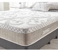 Somnior Beds Bed Centre - Colchón híbrido Doble pequeño, colchón de Espuma viscoelástica con Funda de Tela Suave diseñada para el máximo sueño, Transpirable con Soporte para la Espalda
