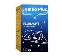 Somno Plus de Floralp's - Relajante Natural con Amapola, Passiflora, Melisa, Naranjo Dulce, Valeriana... | Promueve el Sueño y Reduce el Estrés | 25 Bolsitas