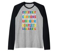 Somos como una caja de crayones Bienvenido al profesor de regreso a clases Camiseta Manga Raglan