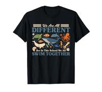 Somos Diferentes, Pero Todos nadamos Juntos: Ocean Quote Camiseta
