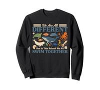 Somos Diferentes, Pero Todos nadamos Juntos: Ocean Quote Sudadera