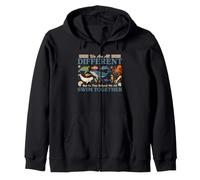 Somos Diferentes, Pero Todos nadamos Juntos: Ocean Quote Sudadera con Capucha