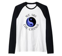 Somos EL Cambio con EL SÍMBOLO Yin Yang Camiseta Manga Raglan