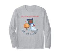 Somos extraños y Nos Encanta (Divertido gráfico de Monstruos) Manga Larga