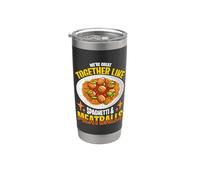 Somos geniales juntos Italian Foodies Italian Cook Albóndigas Vaso térmico de acero inoxidable de doble pared