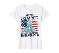 Somos geniales Pero Porque me Siento avergonzado Funny America Camiseta gráfica económica, Mujer, Blanco, M