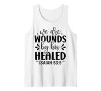 Somos heridas Cristianos Hombres y Mujeres Agradecidos Camiseta sin Mangas