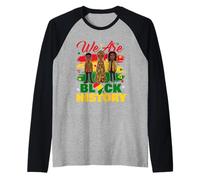 Somos Historia Negra - Mes de la Historia Negra Raíces africanas Camiseta Manga Raglan