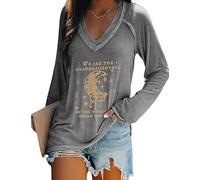 Somos Las nietas de Las Brujas Camiseta Casual para Mujeres (Gris XXL)