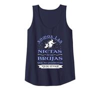 Somos Las nietas de Las Brujas Que no pudisteis Quemar Camiseta sin Mangas, Mujer, Azul Marino, S