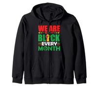 Somos negros cada mes melanina hombres, mujeres, niños y niñas. Sudadera con Capucha