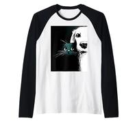 Somos Nosotros. Una Amistad de un Gato y un Perro. Camiseta Manga Raglan