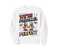 Somos Paralelo Lindo Pareja Matemáticas Amor Sudadera