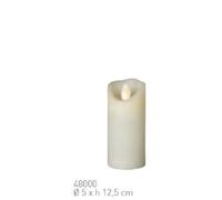 Sompex 48000 Vela LED Multi, Cera Real, Timer, 5x12,5 cm, Marfil