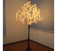 Somsiwey Árbol de Cerezo de 6 pies con 500 Luces LED, árbol Iluminado artificialmente para decoración del hogar, 8 Modos de iluminación, árbol Rosa con Flores Artificiales para decoración