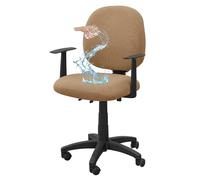Somsiwey Funda elástica para Silla de Oficina de 2 Piezas, Funda Universal para Silla de Escritorio de computadora, Funda para Silla de Juego giratoria, Protector de Asiento para(Khaki)