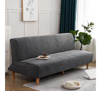 Somsiwey Funda elástica para sofá Cama de Jacquard, Funda para futón, Antiarrugas, Plegable, sin Brazos, para Patio, sofá, Banco(Dark Green)