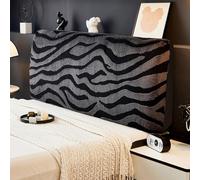 Somsiwey Funda para cabecero de Cama, Funda de Color a Juego, Funda elástica para cabecero de Cama, Funda Protectora para reposacabezas de Cama para Dormitorio(Gray,120cm)