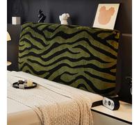 Somsiwey Funda para cabecero de Cama, Funda de Color a Juego, Funda elástica para cabecero de Cama, Funda Protectora para reposacabezas de Cama para Dormitorio(Green,120cm)