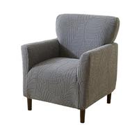 Somsiwey Fundas elásticas para sillones de Banquete, Fundas de sofá de Jacquard, Fundas Antideslizantes para sillas, Protectores de Muebles para Sala de Estar y Dormitorio(Dark Gray)