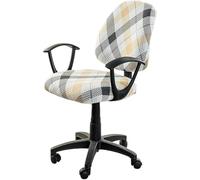 Somsiwey Fundas elásticas universales para Silla de Oficina, giratorias, extraíbles y Lavables, para Oficina y hogar.(Style10)