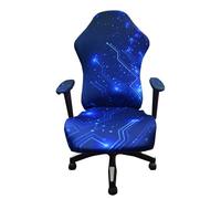 Somsiwey Fundas para sillas de Juego, Fundas elásticas Estampadas para Asiento de Silla de Juego con Funda para reposabrazos, Funda para Silla de Escritorio de Oficina y(Style6)