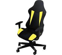Somsiwey Fundas para sillas de Juego, Fundas para sillas de computadora, Fundas elásticas, Lavables a máquina, Fundas para sillas de Oficina, Videojuegos y computadoras(Yellow)