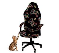 Somsiwey Fundas para sillas de Juego, Fundas para sillas de Ordenador de Oficina, Fundas elásticas antiarañazos de Colores para sillas de Deportes electrónicos para sillas de Ordenador(Game)