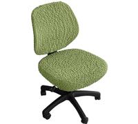 Somsiwey Fundas para sillas de Oficina de Alta Elasticidad, 2 Piezas, Funda de sirsaca para Silla de Escritorio, Funda Universal extraíble y Lavable para sillón, para Oficina y hogar.(Green)