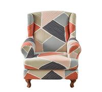 Somsiwey Fundas para sillones orejeros con Estampado Floral, de poliéster Suave y Base elástica.(E)