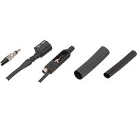 SON Caja de conexiones coaxial con cable, adaptador y enchufe coaxiales negro one_size