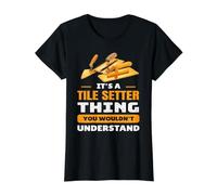 Son Cosas de Tile Setter Que no entenderías el Humor Laboral Camiseta gráfica económica, Mujer, Negro, S