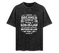Son-In-Law of An Awesome Mother-In-Law T-Shirt Mens Black Tees Unisex Shirt M