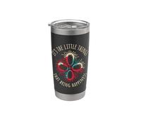Son las pequeñas cosas divertidas del virus de las bacterias sarcásticas Humor Vaso térmico de acero inoxidable de doble pared
