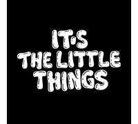 Son las pequeñas cosas, una frase brillante e inspiradora escrita a mano. Pegatinas de grabado 50.4x83.6cm Incluye kit de película de transferencia Blanco