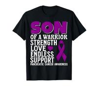Son of a Warrior Pancreatic Cancer Awareness Family Matching Camiseta