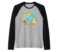Son Saurus Rex Dinosaur Dino Niños y Niños Camiseta Manga Raglan