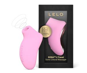 SONA 2 Travel de LELO, Vibrador Femenino de Tamaño Viaje para Mujeres, VIbrador Mini con 12 Modos de Placer y Tecnología de Ondas Sónicas, Pink
