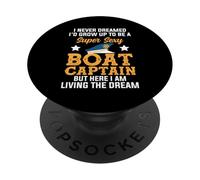 Soñado Super Sexy Barco Capitán Vivir Sueño Vela PopSockets PopGrip Adhesivo
