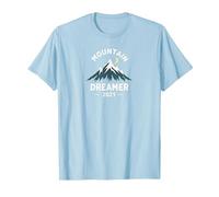 Soñador de montaña 2021 Noche Estrellada aventurera Camiseta, Hombre, Azul Bebé, XL