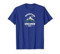 Soñador de montaña 2021 Noche Estrellada aventurera Camiseta, Hombre, Azul Real, S