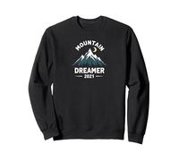 Soñador de montaña 2021 Noche Estrellada aventurera Sudadera, Unisex para Adultos, Negro, XXL