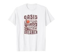 Soñador Oasis Camiseta gráfica económica, Hombre, Blanco, L