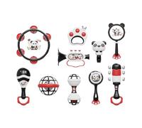 Sonagli Per Neonati | Sonagli A Forma Di Panda Facili Da Afferrare | Massaggiagengive Sensoriale, Strumenti Musicali Per Lo Sviluppo Della Prima Infanzia E L'apprendimento Prescolare