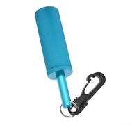 Sonajero de aluminio con bola de acero interna para comunicación audible subacuática y amigo durante inmersiones (azul)