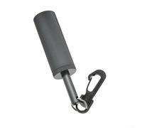 Sonajero de buceo con material de aleación de aluminio y gancho rápido giratorio, diseñado para comunicación submarina y señalización de atención (gris)