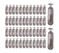 Sonajero de Cebo, 50 Uds. 15 Mm para Señuelos de Pesca, Accesorio Tubo Inserción Sonajeros para Peces Blandos, for Pesca Deportiva y Profesional(Negro)