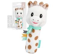 Sonajero de Peluche con Cascabeles de Colores Vivos A partir de 7 Meses | Función pito y cascabel bien sonoro | texturas variadas y muy fácil de agarrar | dentición idea de regalo bebé niña